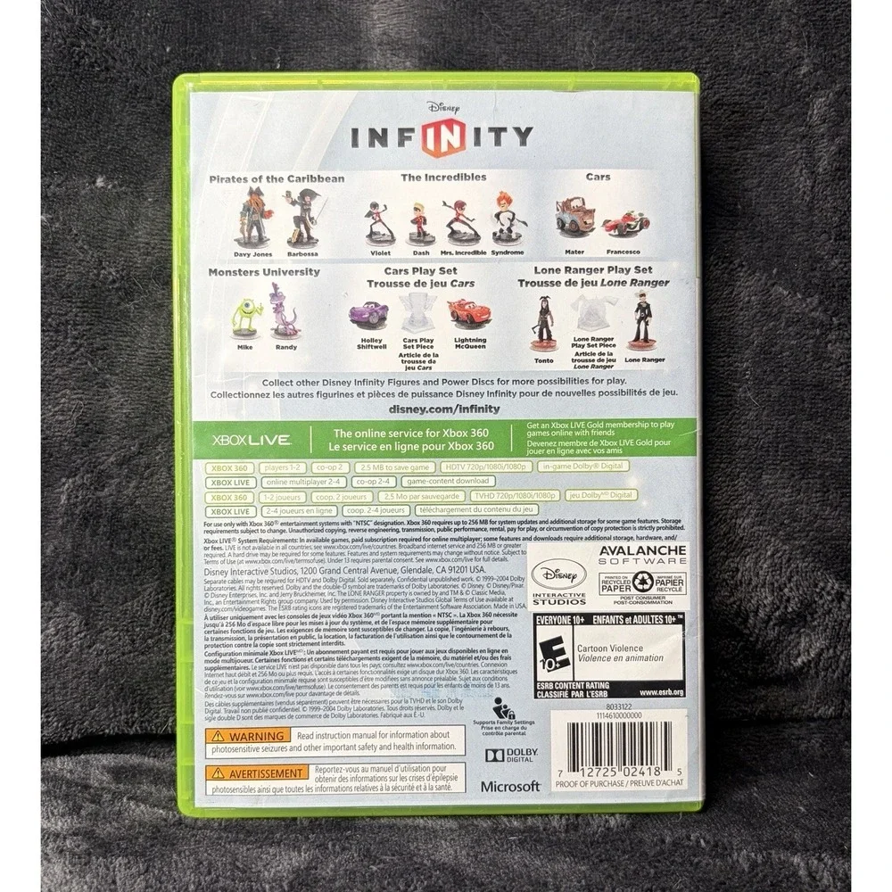 Disney Infinity Bundle Lot 1.0 2.0 (Xbox 360) All Complete Tested